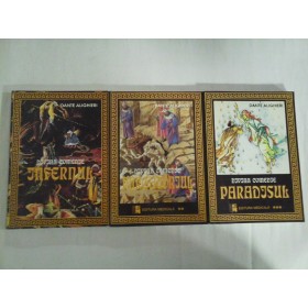 DIVINA  COMEDIE  (3 volume);  Vol.I INFERNUL;  Vol.II  PURGATORIUL;  Vol.III  PARADISUL  -  DANTE  ALIGHIERI  - Bucuresti, 1999  